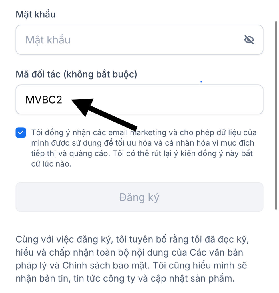Đăng ký tài khoản XM mới